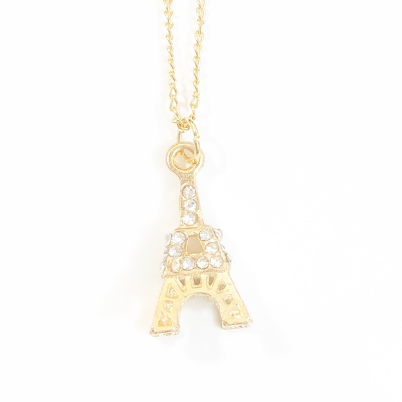 Eiffel Tower Gold Alloy Necklace NWT - Picture 4 of 4